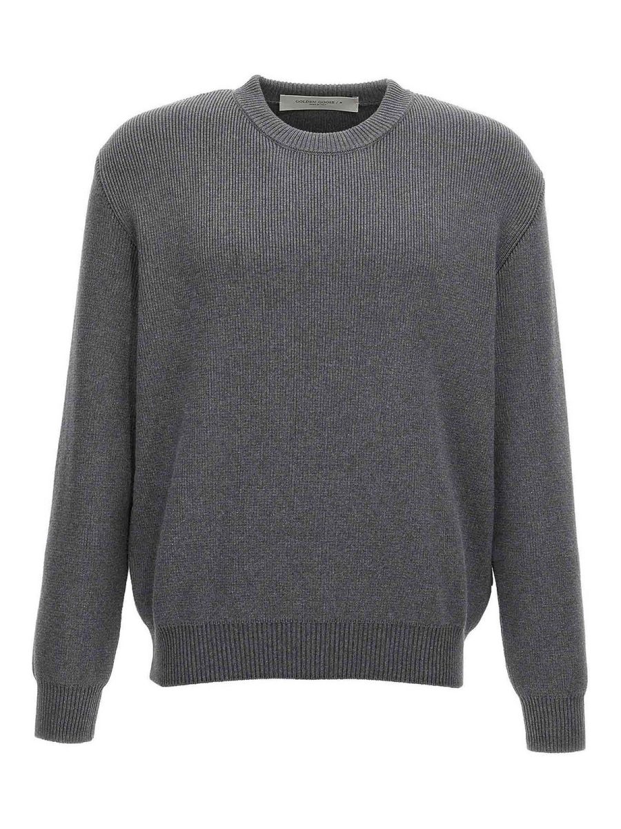 Golden Goose Pull Col Rond - Gris