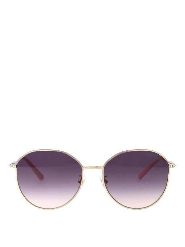 Jimmy Choo Lunettes De Soleil - Or