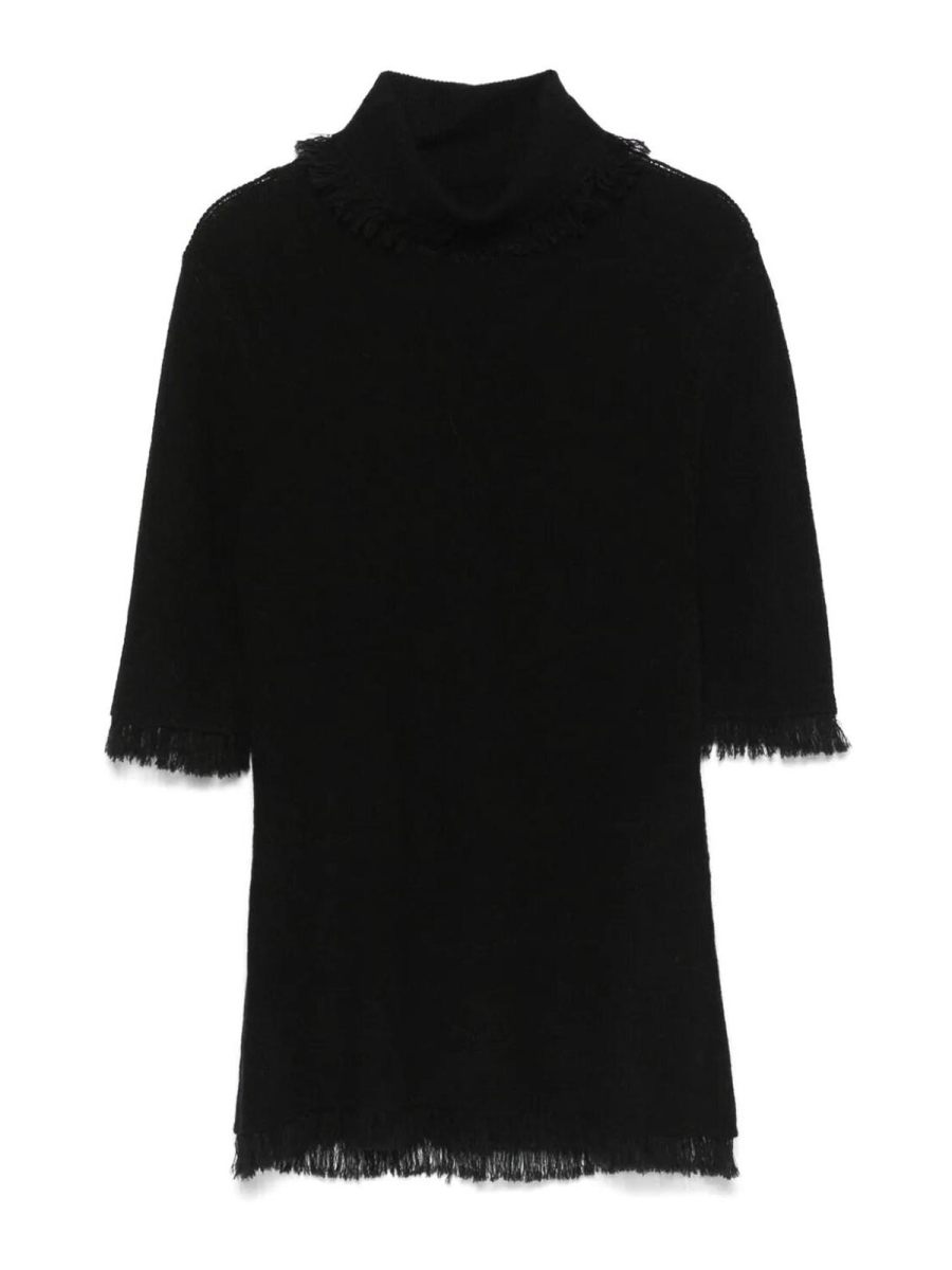 By Malene Birger Pull Col Roulé - Noir
