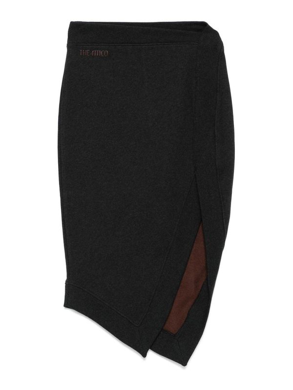 The Attico Jupe Midi - Noir