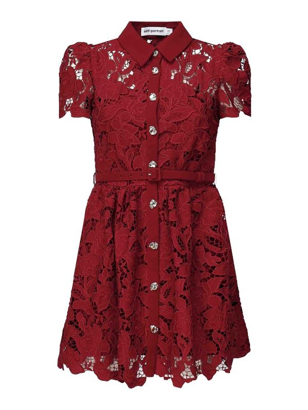 Self Portrait Robe Courte - Violet
