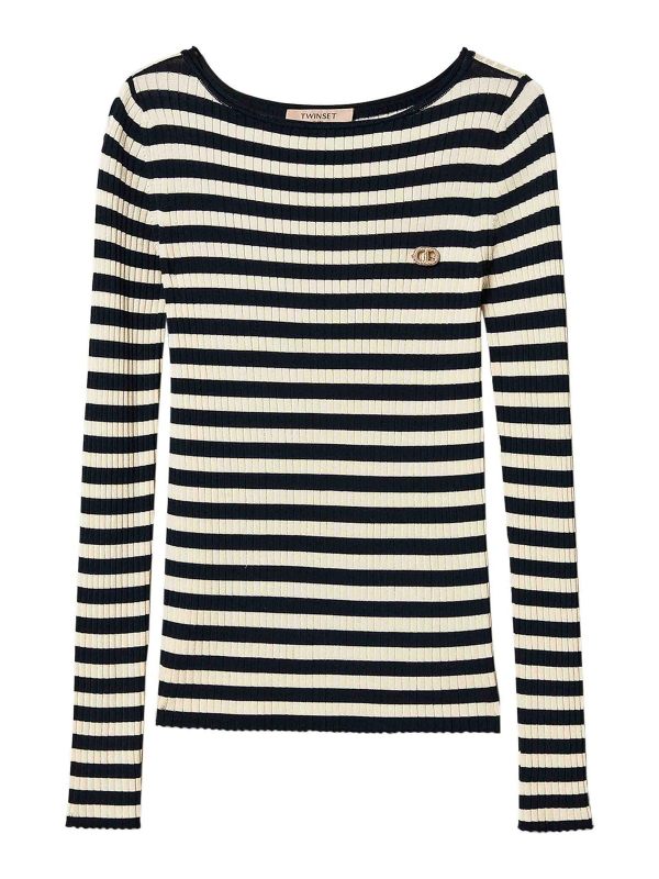 Twinset Pull Col Bateau - Noir