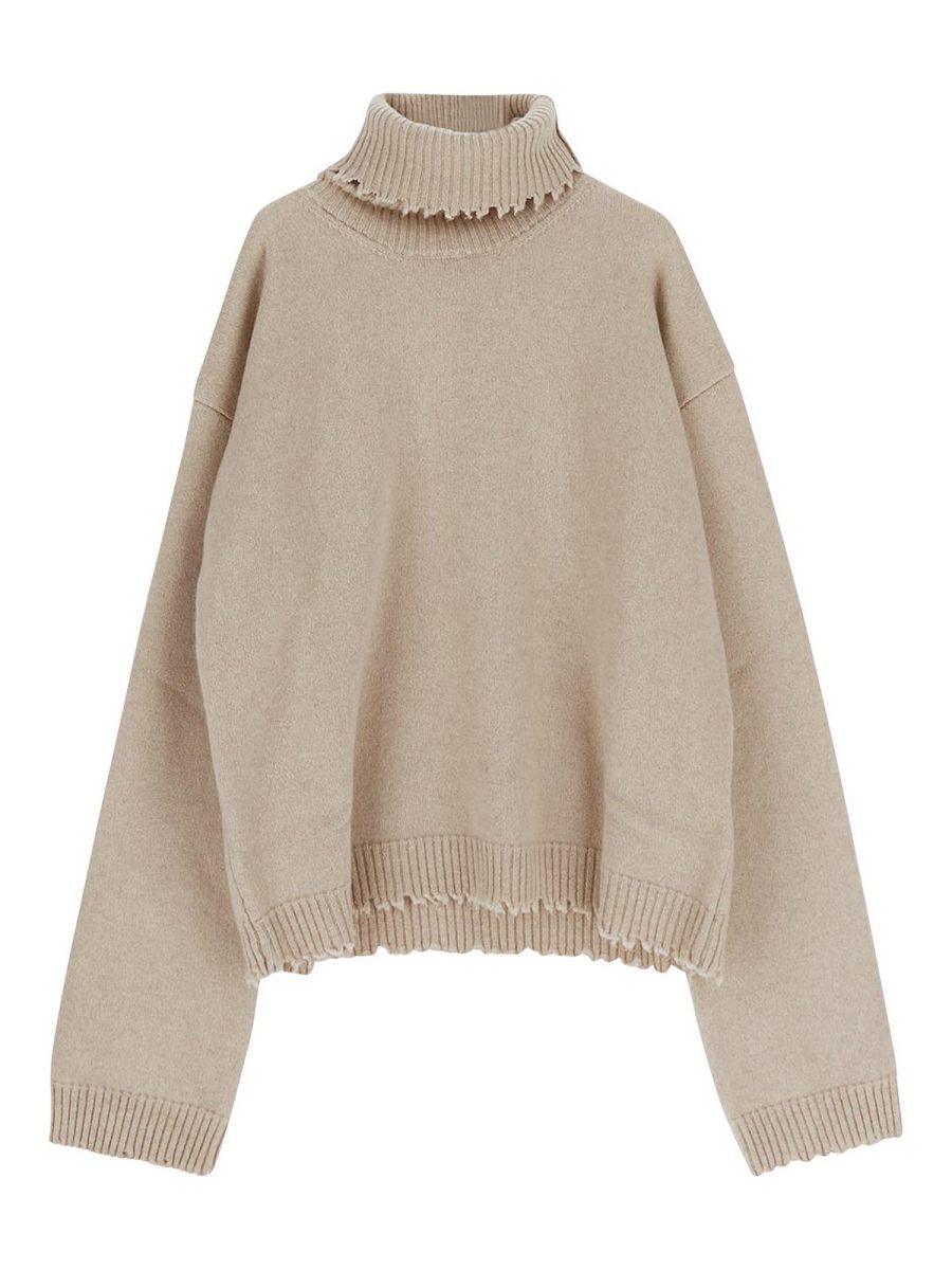 Uma Wang Pull Col Rond - Marron
