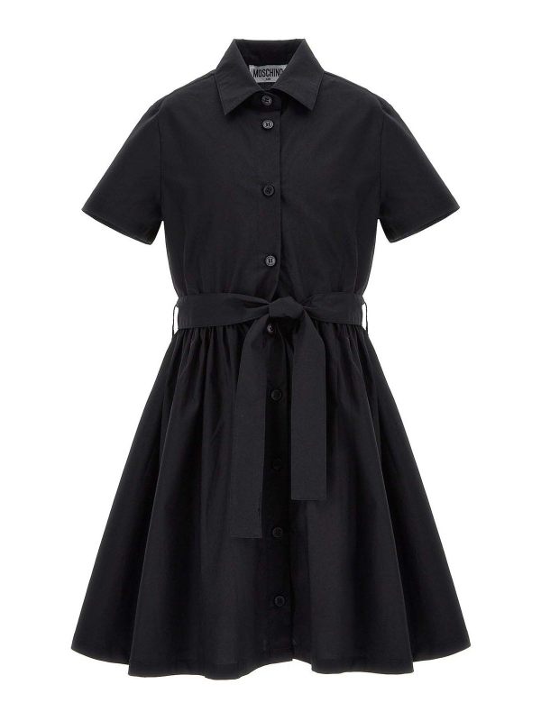 Moschino Kids Robe Au Genou - Noir
