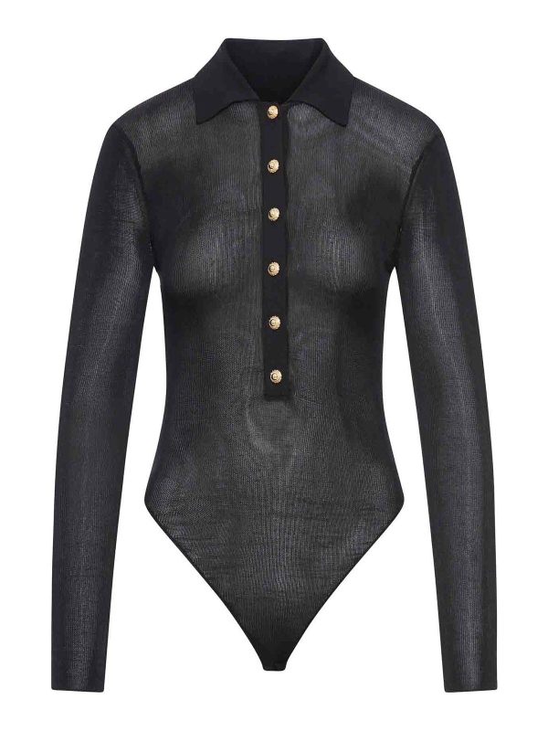 Self Portrait Pull Col Rond - Noir