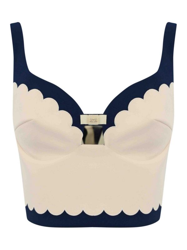 Elisabetta Franchi Top - Bleu