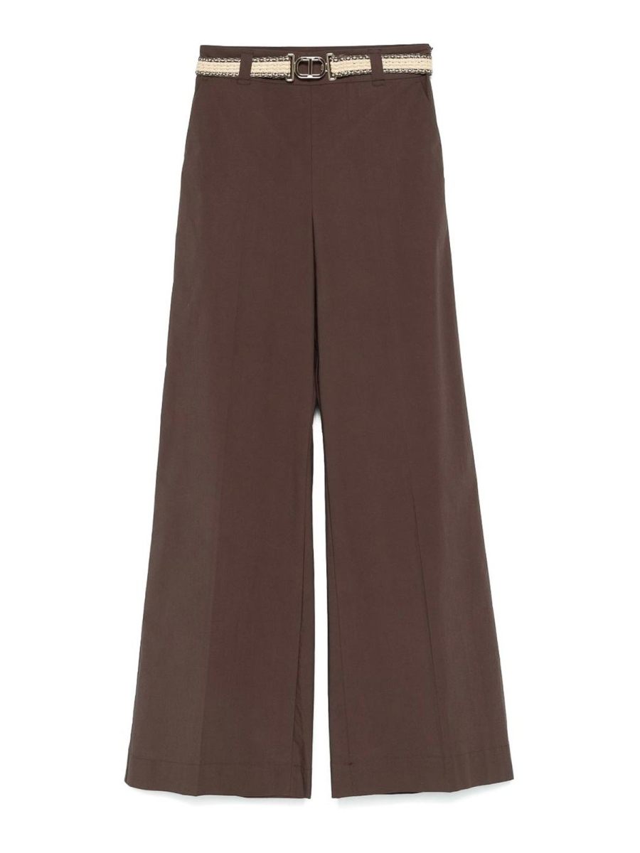 Twinset Pantalons Décontractés - Marron