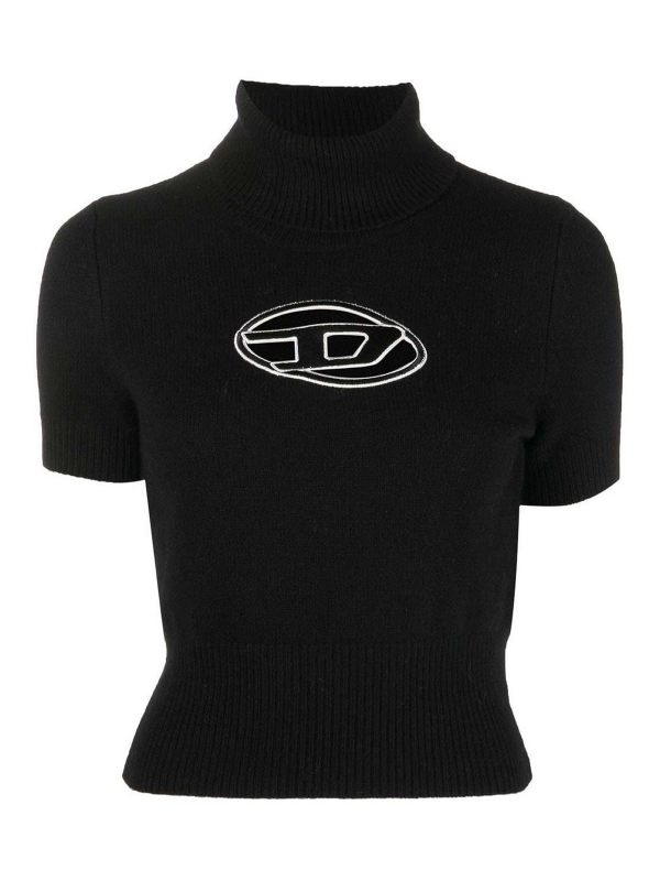 Diesel Pull Col Roulé - Noir