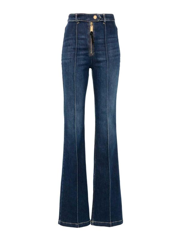 Elisabetta Franchi Jean Bootcut - Foncé Délavé