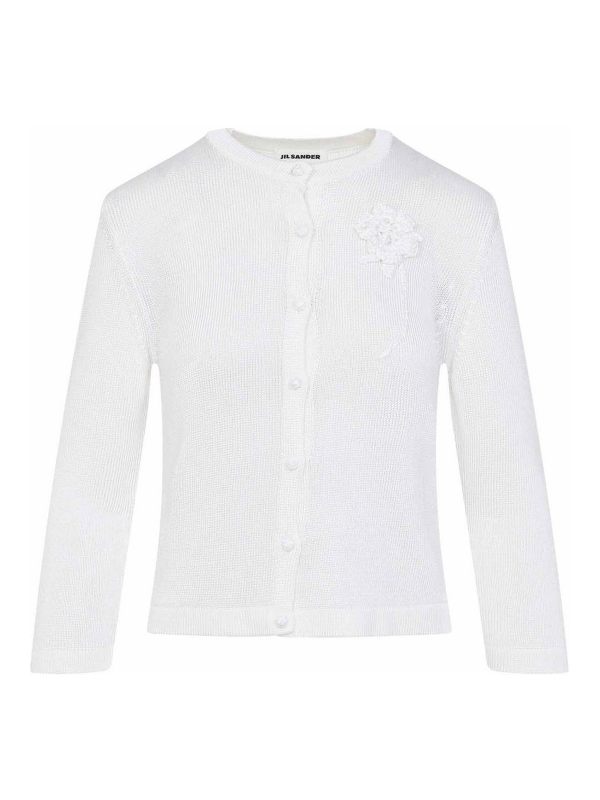 Jil Sander Cardigan - Blanc