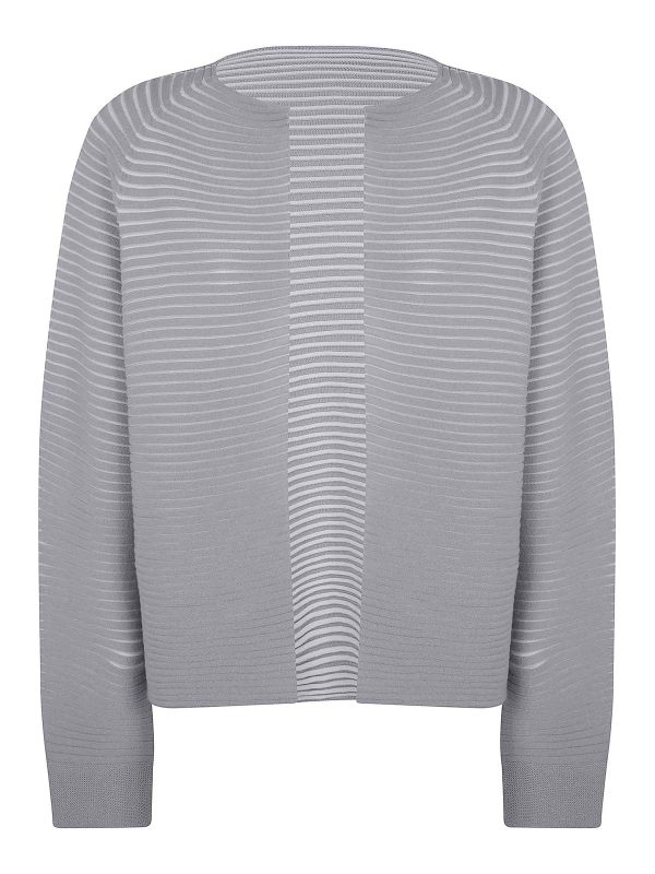 Pleats Please Issey Miyake Cardigan - Gris