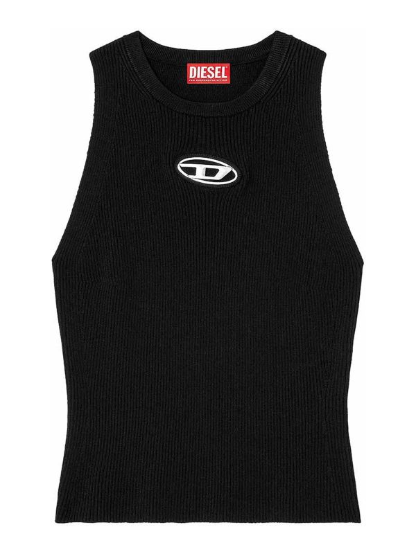 Diesel Pull Col Rond - Noir