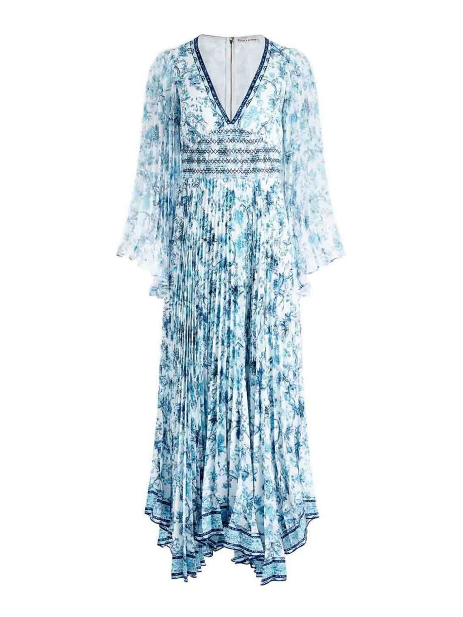 Alice+Olivia Maxi Robe - Bleu
