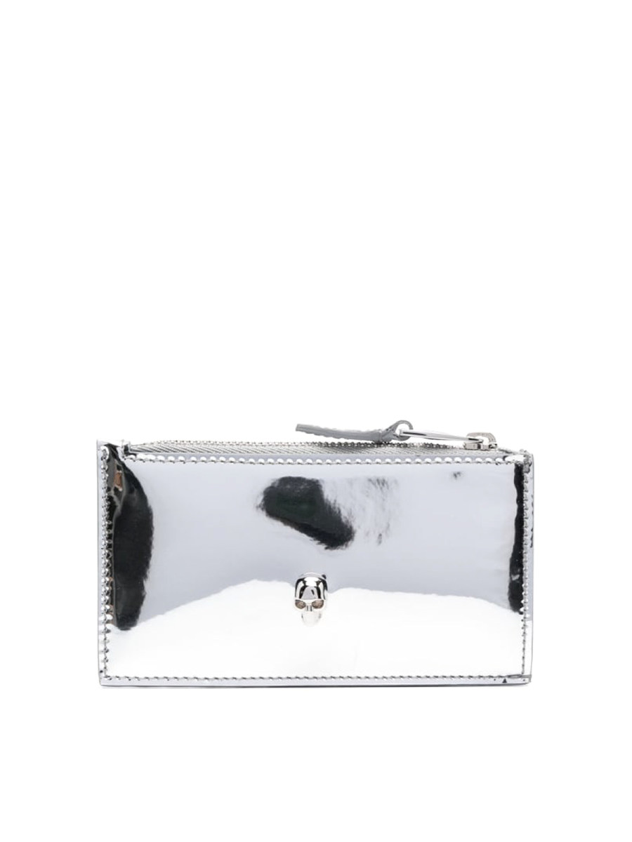 Alexander Mcqueen Portefeuilles - Argent