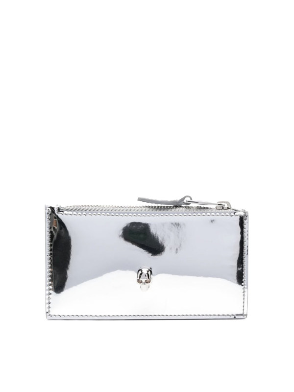 Alexander Mcqueen Portefeuilles - Argent
