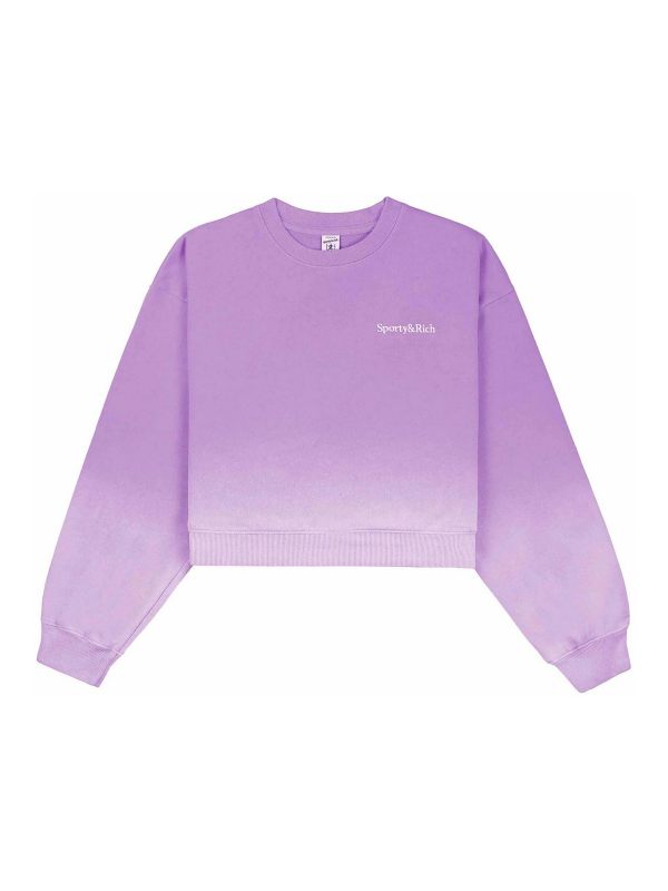 Sporty & Rich Pull Col Rond - Violet