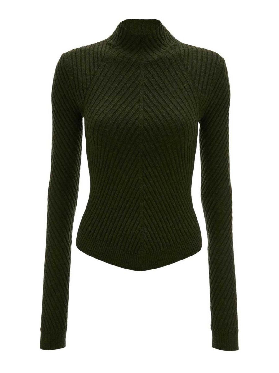 Victoria Beckham Pull Col Rond - Vert