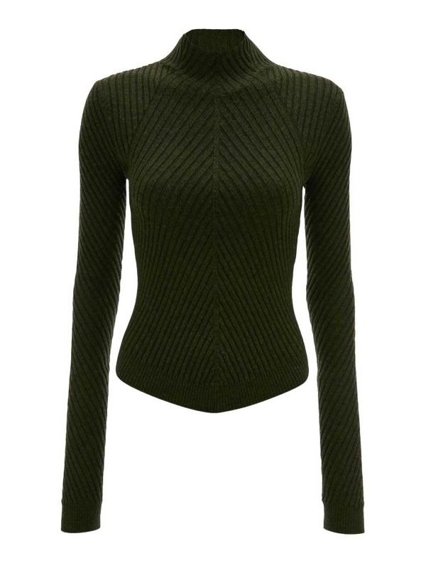 Victoria Beckham Pull Col Rond - Vert