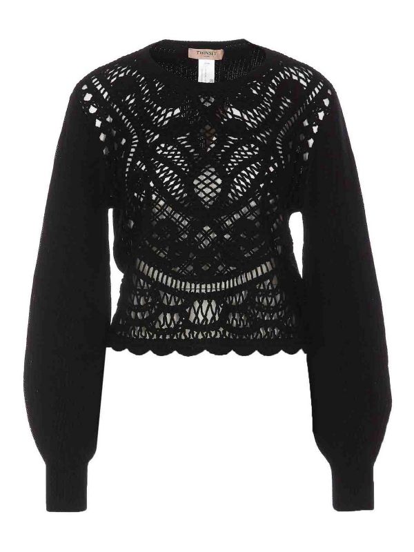 Twinset Pull Col Rond - Noir