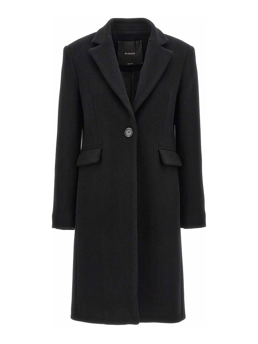 Pinko Manteau Court - Noir