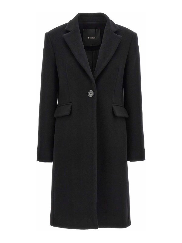 Pinko Manteau Court - Noir