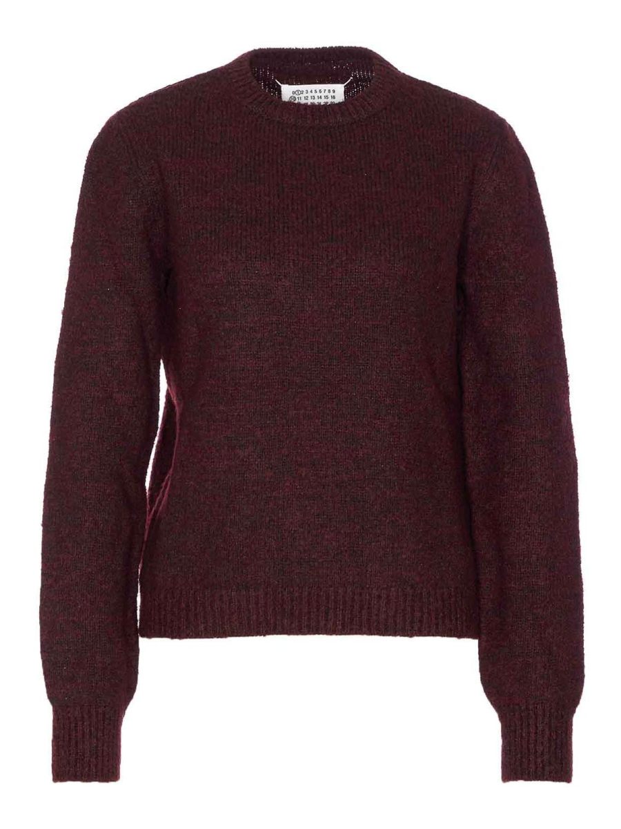 Maison Margiela Pull Col Rond - Rouge
