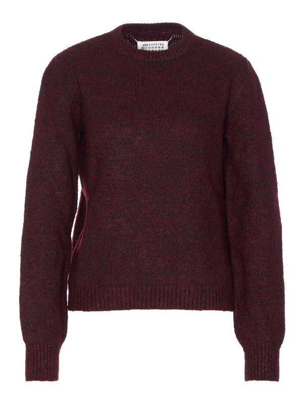 Maison Margiela Pull Col Rond - Rouge
