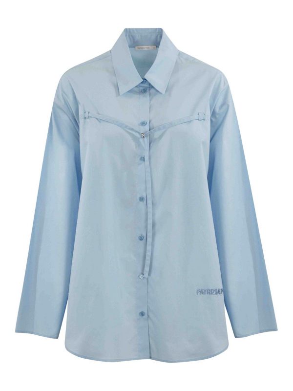 Patrizia Pepe Chemise - Bleu Clair