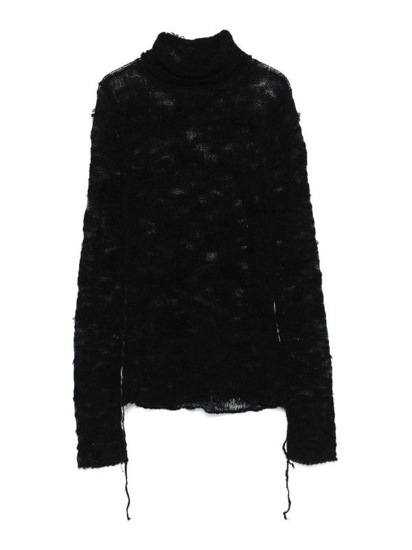 MM6 Maison Margiela Pull Col Rond - Noir