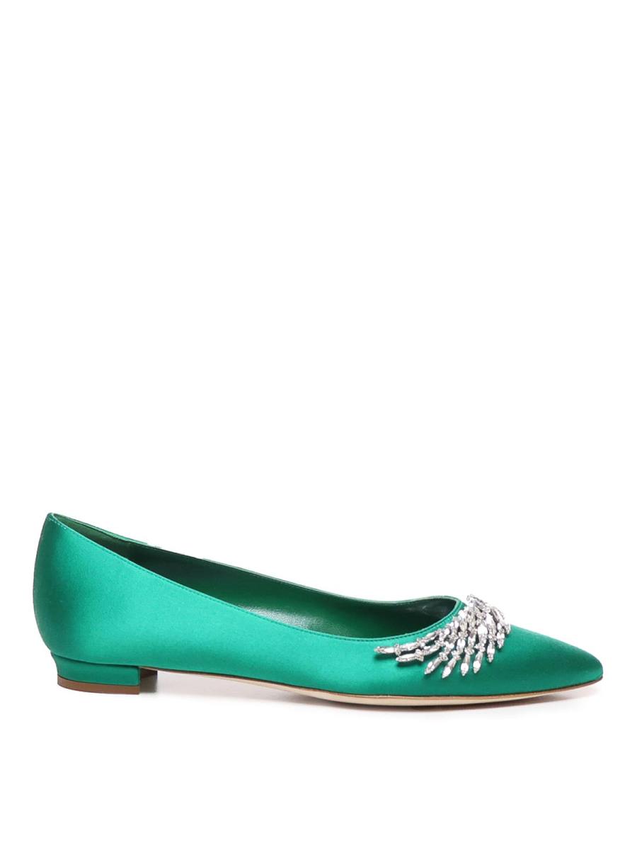 Manolo Blahnik Ballerines - Vert