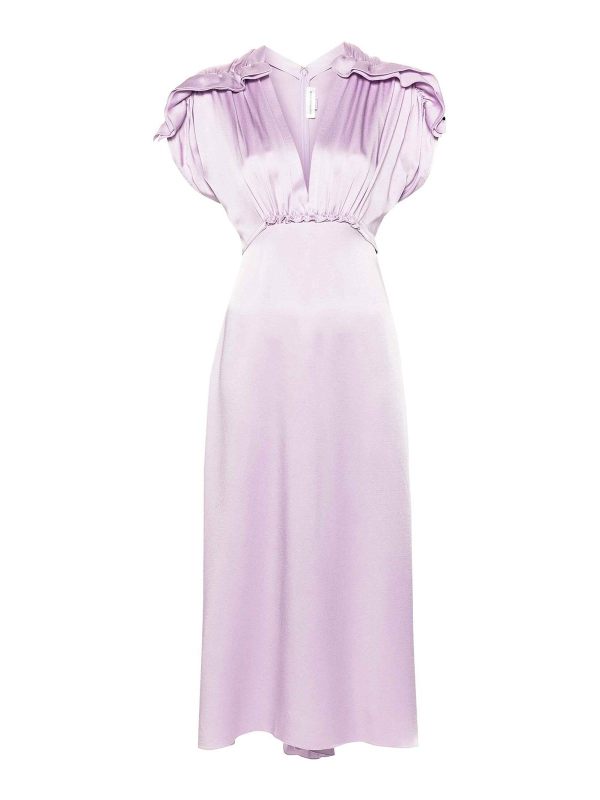 Victoria Beckham Robe Au Genou - Noir