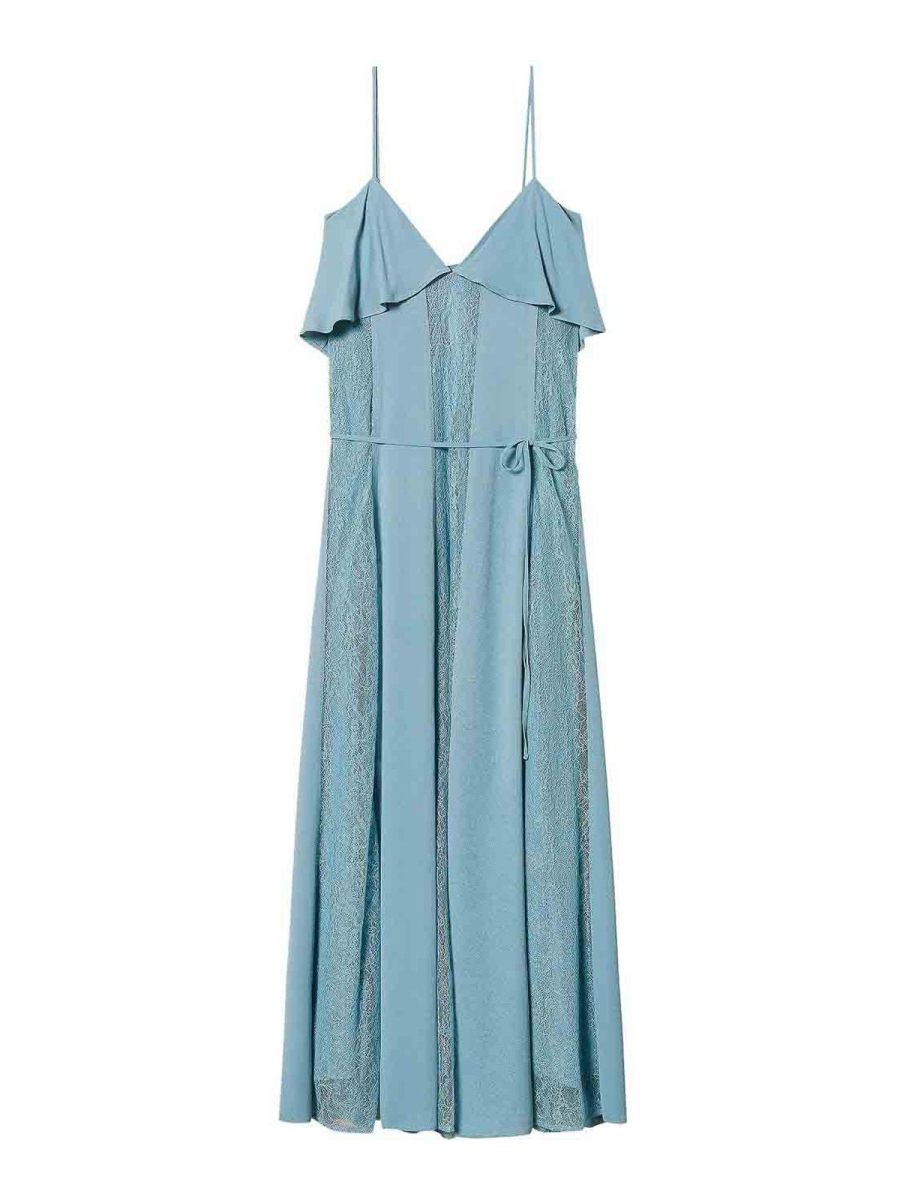 Twinset Robe Au Genou - Bleu