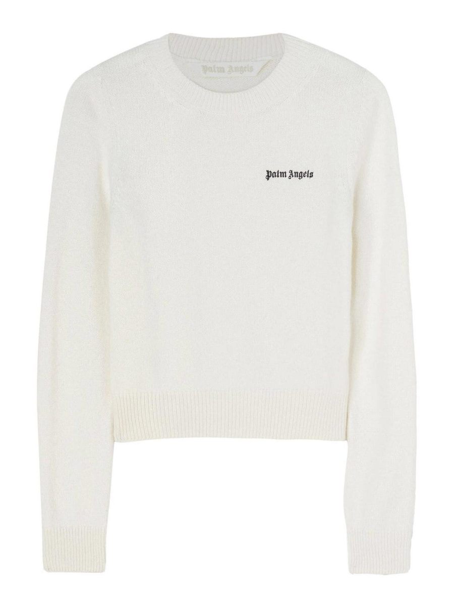 Palm Angels Pull Col Rond - Noir