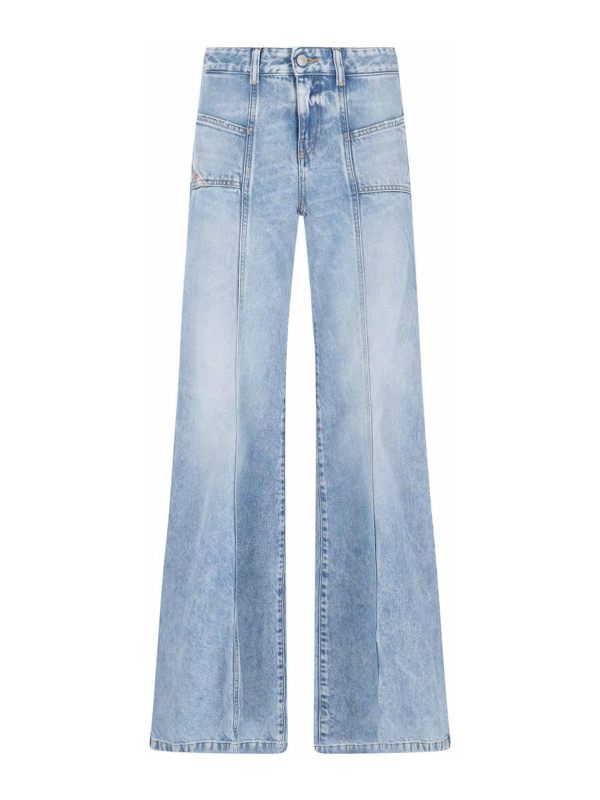 Diesel Jean Droit - Bleu