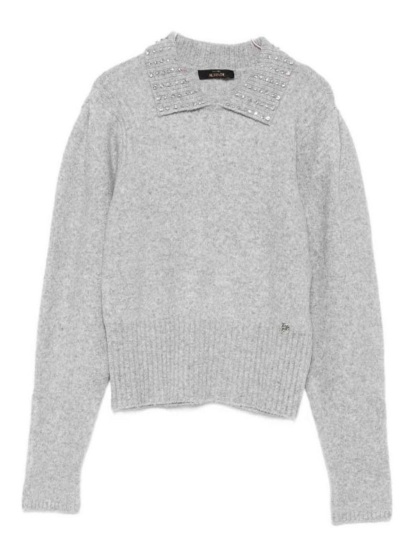 Twinset Pull Col Bateau - Gris