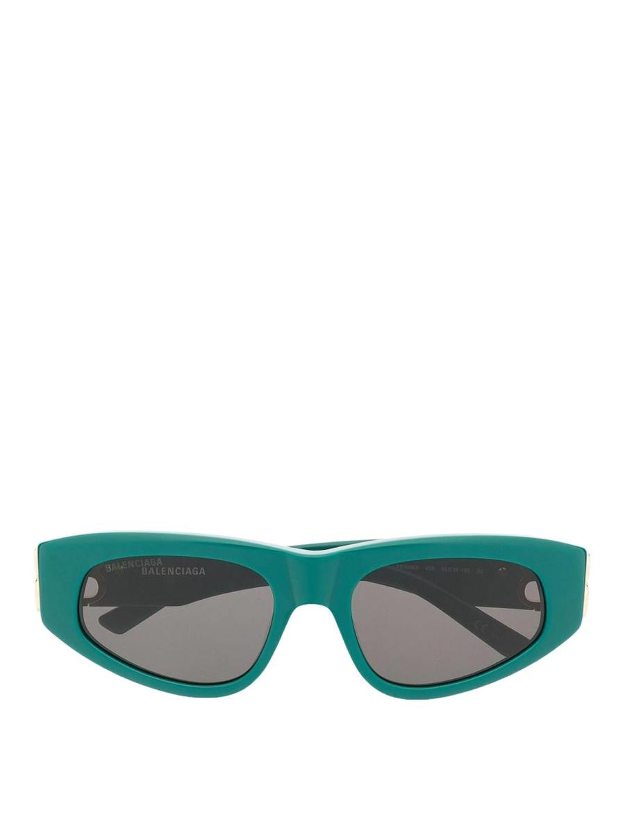 Balenciaga Lunettes De Soleil - Vert