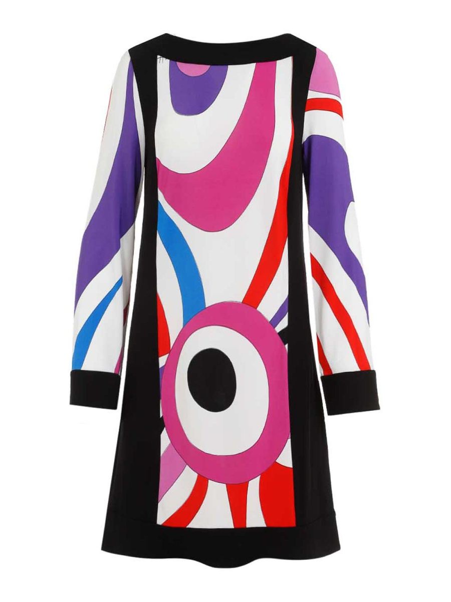 Emilio Pucci Robe Courte - Blanc