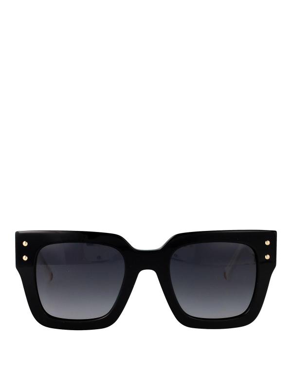 Carolina Herrera Lunettes De Soleil - Noir