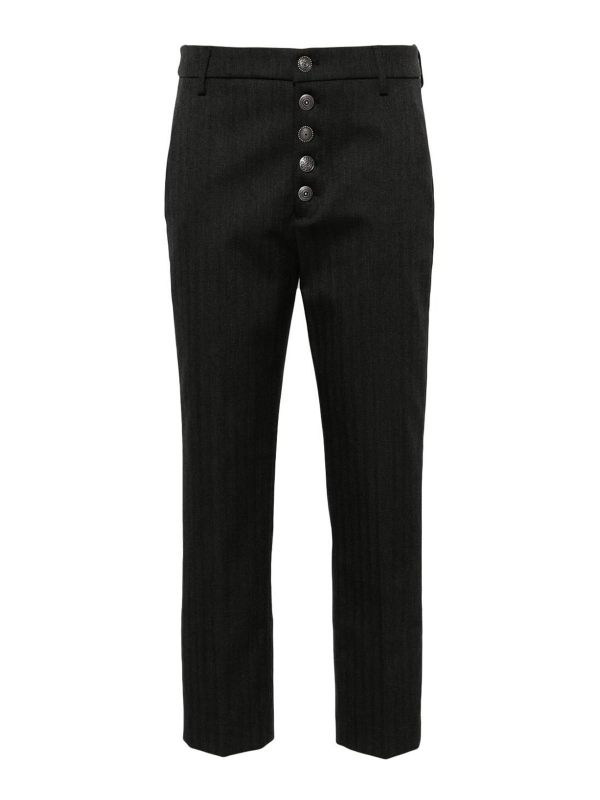 Dondup Pantalons Décontractés - Noir
