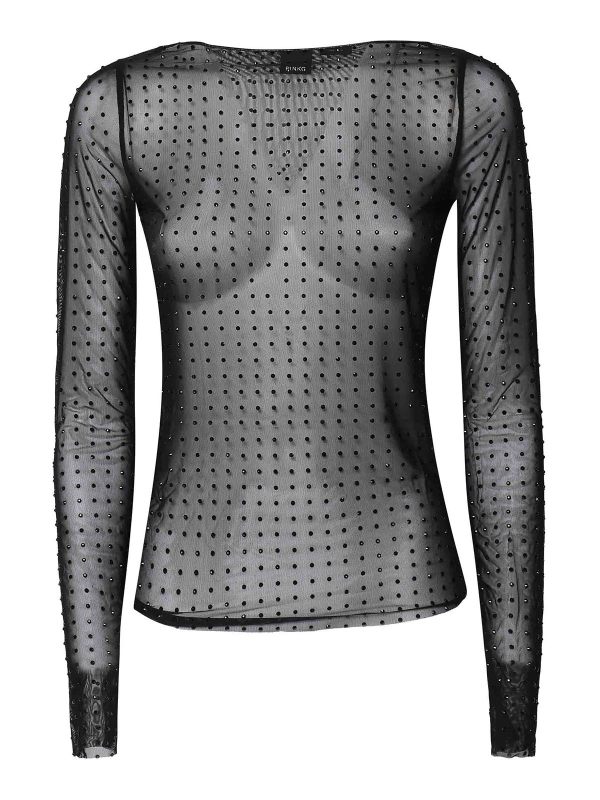 Pinko Pull Col Rond - Noir