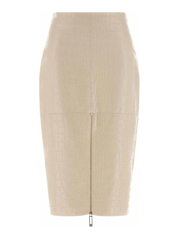 Elisabetta Franchi Jupe Midi - Blanc