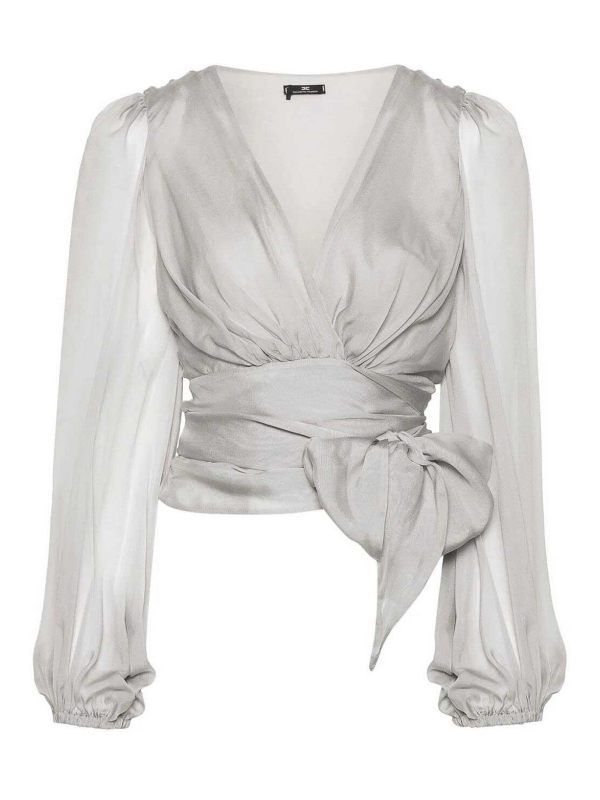 Elisabetta Franchi Chemise - Gris Clair