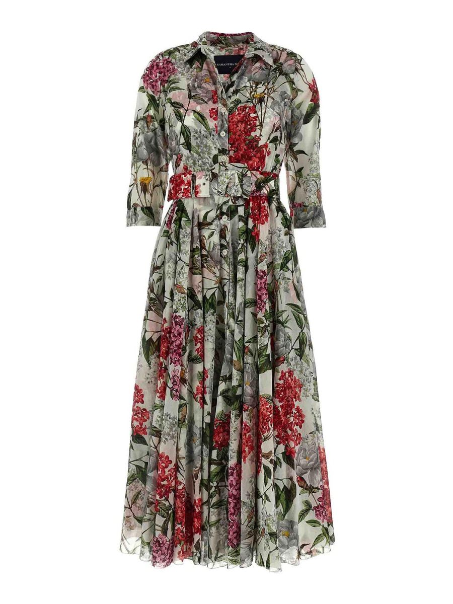 Samantha Sung Robe Au Genou - Multicolore