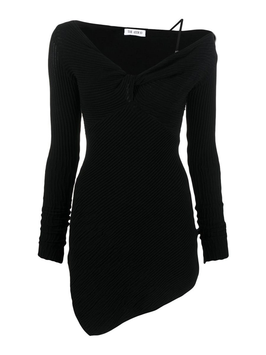 The Attico Pull Col Rond - Noir
