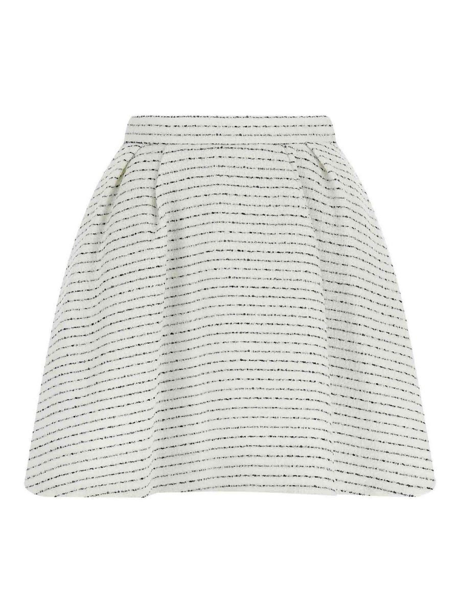 Alessandra Rich Jupe Midi - Blanc