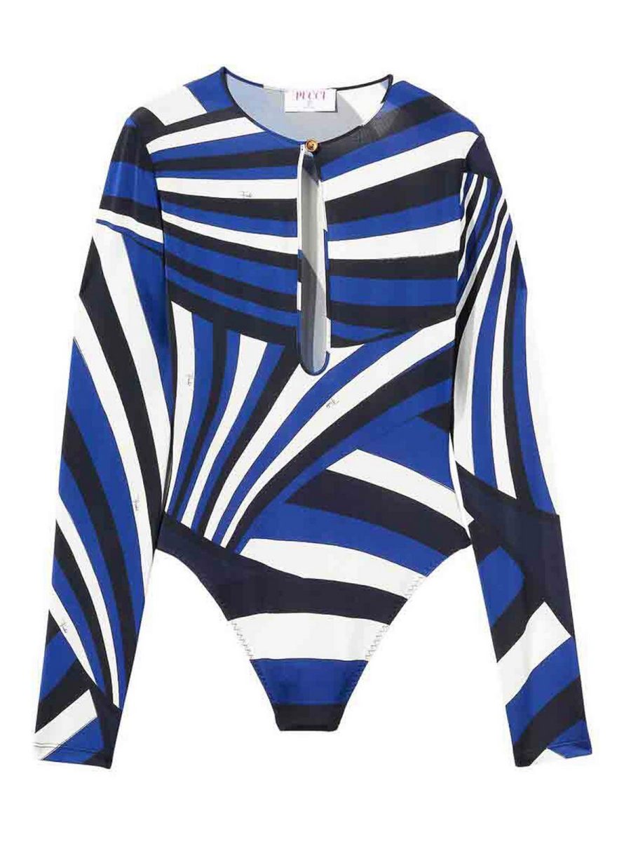 Emilio Pucci Pull Col Rond - Bleu Foncé