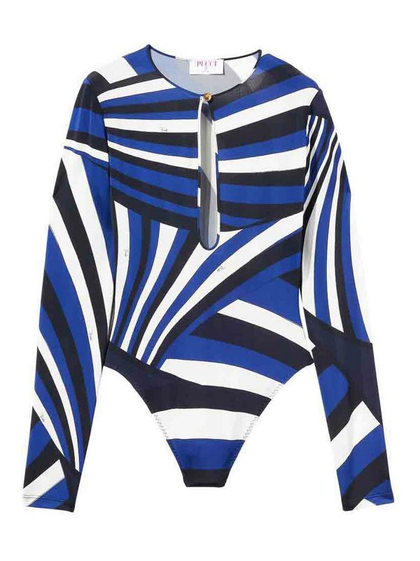 Emilio Pucci Pull Col Rond - Bleu Foncé