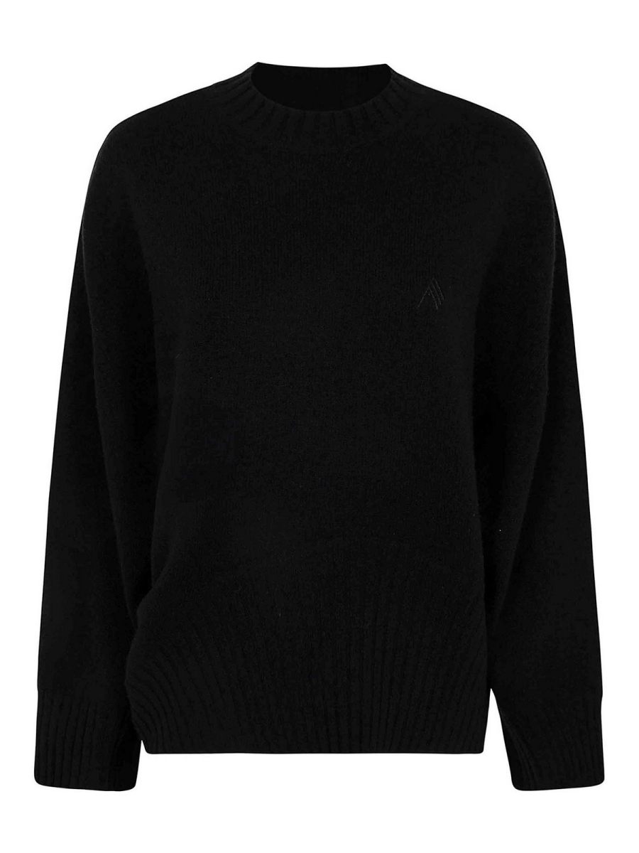 The Attico Pull Col Rond - Noir