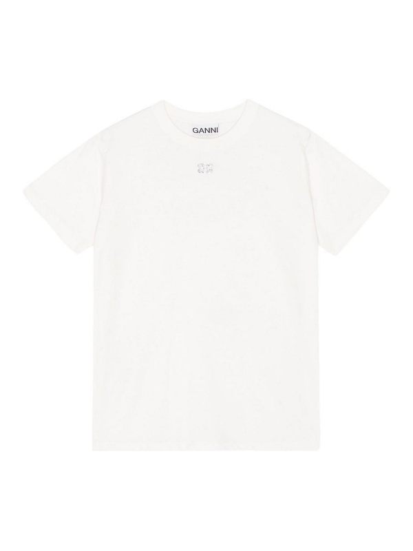 Ganni T-Shirt - Blanc
