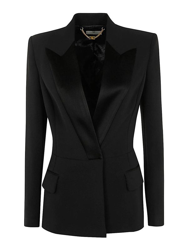 Elisabetta Franchi Veste Casual - Noir
